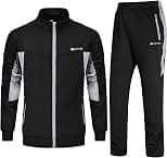 Rdruko Men's Tracksuit Athletic Full Zip Casual Sports Jogging Gym Sweatsuit - Best Deal Finder