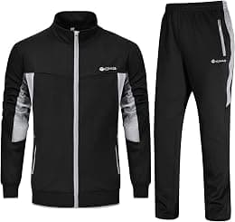 Rdruko Men's Tracksuit Athletic Full Zip Casual Sports Jogging Gym Sweatsuit - Best Deal Finder