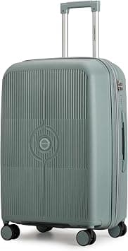 Cabinpro Unisex Expandable PP Fashion Trolley Lightweight Hard-Shell Spinner luggage with 360° Degree 4 Twin Wheel and Double Zippers CP003 (Checked Luggage 28-Inch, Army Green) on Amazon - Best Deal Finder