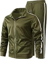 GXAMOY Athletic 2-Piece Tracksuit for Men, Casual, Zip-Through Jogging Sweatsuit for Workout/Sports, Set, Sportswear - Best Deal Finder