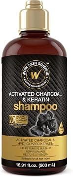 WOW Activated Charcoal & Keratin Shampoo - Full Scalp Detox Cleanse - Restore Dry, Damaged Strands For Soft, Smooth, Shiny Hair- Sulfate & Paraben Free - All Hair Types, Adults & Children - 500 mL on Amazon.ae - Price Tracker