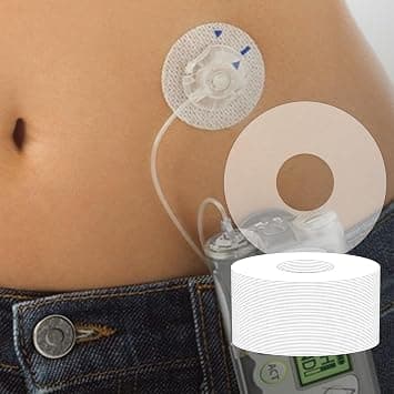 Universal Adhesive Patches for CGM and Insulin Pumps, 0.8-Inch Hole, 40 Pack Waterproof 10-14Days & Breathable Clear Patches, Pre-Cut Adhesive Tape, CGM Protection,Skin-Friendly Patches. on Amazon.ae - Price Tracker