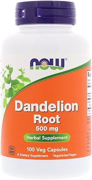 Now Foods Dandelion Root 500 mg 100 Veg Capsules - Best Deal Finder