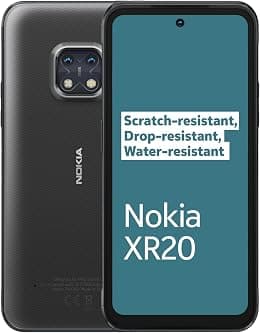 نوكيا XR20 5G 128GB + 6GB RAM - هاتف ذكي اندرويد مفتوح من المصنع بدون شريحة اتصال (جرانيت)، رمادي - دليلك لأفضل العروض