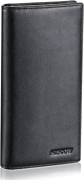 HISCOW Bifold Long Wallet Black with 15 Credit Card Slots - Italian Calfskin on Amazon.ae - Price Tracker