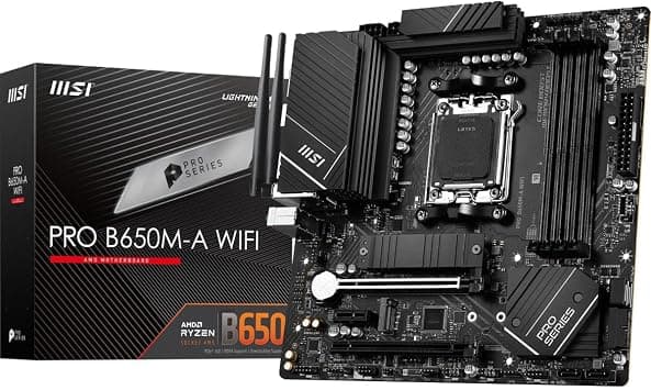 MSI PRO B650M-A WiFi ProSeries Motherboard (AMD AM5, mATX, DDR5, PCIe 4.0, M.2, SATA 6Gb/s, USB 3.2 Gen 2, HDMI/DP, Wi-Fi 6E, AMD Ryzen 7000 Series Desktop Processors) on Amazon.ae - Price Tracker