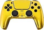 Custom Wireless Controller Compatible with PS5 - Multiple Designs Available (Gold Chrome) - متتبع أسعار Amazon.sa