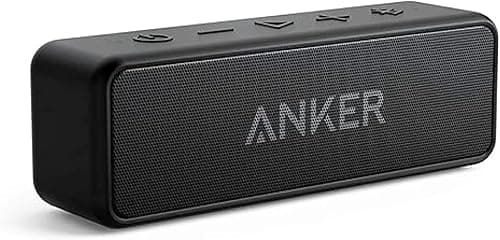 Anker Soundcore 2 Portable Bluetooth Speaker with Superior Stereo Sound, BassUp Technology, 12-Watts, IPX7 Water-Resistant Shower Speaker, 24-Hour Playtime, Wireless Speaker for Home,Outdoors,Travel on Amazon.ae - Price Tracker