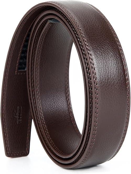 Men's Leather Ratchet Belt Strap Only 35mm 1 3/8,Leather Belt without Buckle… on Amazon.ae - Price Tracker