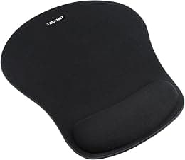 Mouse Pad with Wrist Support, TECKNET Ergonomic Gaming Mouse Pad Pain Relief, Portable Comfortable Mousepad for Computer, Laptop, Office, Home and Travel, Non-Slip Base, Waterproof Surface, Black - Best Deal Finder