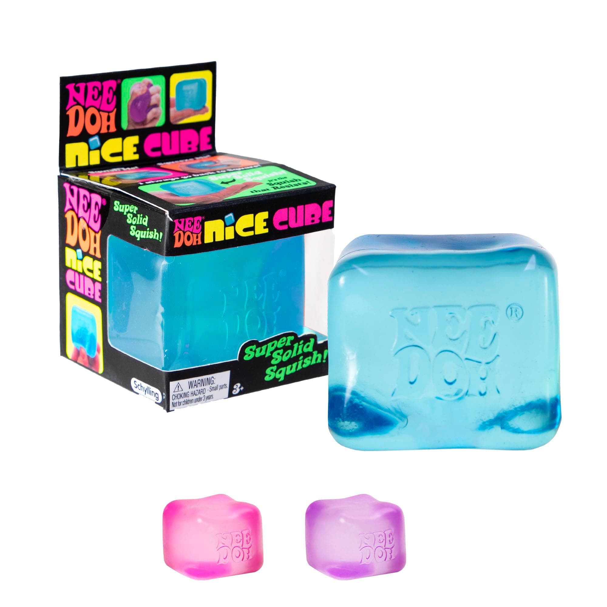 Schylling NeeDoh Nice Cube - Sensory Squeeze Toy with Super Solid Squish - 2.25" Cube - Color May Vary (Pack of 1) on Amazon.ae - Price Tracker