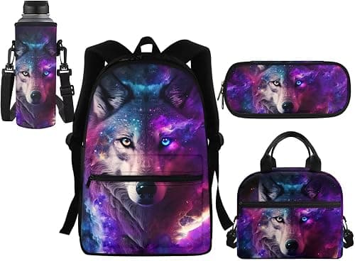 4 IN 1 Kids School Bag Set with Lunch Bag Pencil Case Water Bottle Sleeve on Amazon.ae - Price Tracker