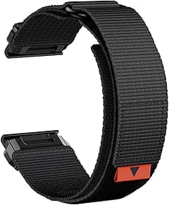 Abanen Rugged Nylon Quick Fit 22mm Watch Bands for Garmin Fenix 7 / Fenix 6 / Fenix 5 / EPIX Pro 47mm, Adjustable Weave Ballistic Nylon Webbing Wrist Band for Forerunner 955/965, MARQ - Amazon.ae Price Tracker