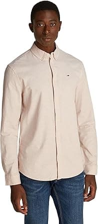 Tommy Jeans Men's TJM SLIM STRETCH OXFORD SHIRT Shirt on Amazon.ae - Price Tracker