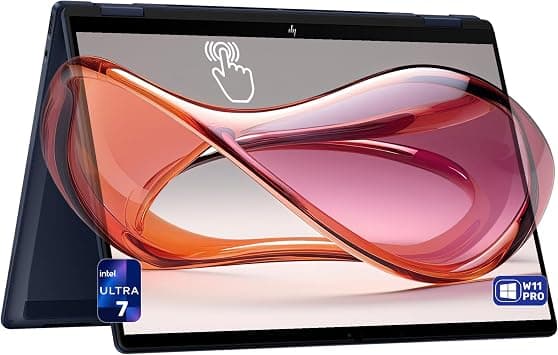 HP OmniBook X Flip 2-in-1 Copilot+ Laptop, Intel Ultra 7-256V, 16 GB LPDDR5x RAM, 2 TB PCIe SSD, 14" 2K (1920x1200) Touchscreen, Intel Arc 140V, Backlit Keyboard, W11 Pro, Atmospheric Blue on Amazon.ae - Price Tracker