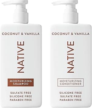 Native Shampoo and Conditioner Set | Sulfate Free, Paraben Free, Dye Free, with Naturally Derived Clean Ingredients| 16.5 oz (Coconut & Vanilla, Moisturizing), 2, 1.3 ounces on Amazon.ae - Price Tracker