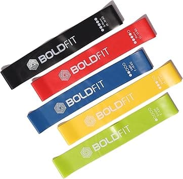 Boldfit Resistance Bands Mini Loop ( Set Of 5 ) Perfect For Toning & Home Workout.(Carry Bag Included) - Amazon.ae Price Tracker