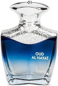 Sapil Oud al Hayat Eau De Parfum 100ml, Affordable Luxury Unisex Perfume, Versatile Fragrance with Saffron, Black Pepper, Cardamom Top Notes, Bold Blend Perfumes for Women and Men - Best Deal Finder