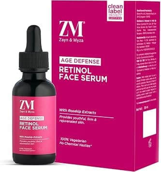 ZM Zayn & Myza Retinol Face Serum – 2.5% High-Strength Retinol with Rosehip Extracts, سيروم الوجه برتينول ٢.٥٪ + مستخلص ثمر الورد لمكافحة الشيخوخة، ٣٠ مل on Amazon.ae - Price Tracker
