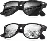 Mens Polarized Sunglasses for Women Semi Rimless Frame Driving Sun glasses：100% UV Blocking - Best Deal Finder