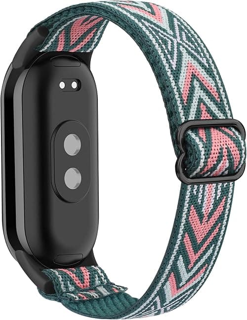 Elastic Bracelet for Xiaomi Mi Band 8/9/10 Strap, Stretchy, Adjustable, Breathable Nylon Strap compatible with Xiaomi Mi Smart Band 8/9/10 Band for Men and Women (Doublemint) on Amazon.sa - Price Tracker
