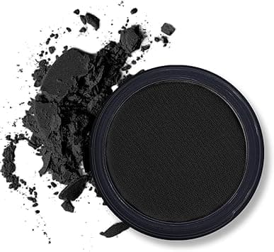 Erinde Black Matte Eyeshadow Palette, Single Black Smokey Pressed Powder Eye Shadow, Ultra-Blendable, Pigmented Color, Long Lasting, Halloween Goth Eye Makeup Palette, Cruelty-Free & Vegan on Amazon.ae - Price Tracker