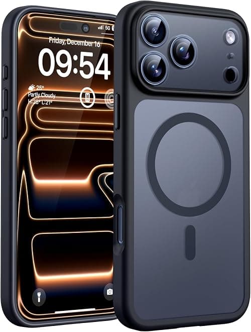 TOCOL for iPhone 17 Pro Max Case, Compatible with MagSafe, Black على Amazon.ae - متتبع الأسعار