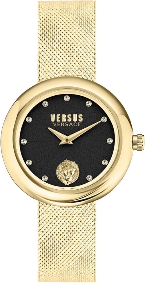 Versus Versace Lea Crystal Collection Luxury Womens Watch Timepiece, Black, OS, Versus Versace | Lea on Amazon.ae - Price Tracker