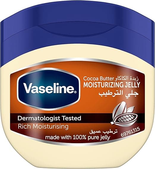 Vaseline Moisturizing Petroleum Jelly, for dry skin, Cocoa Butter, to heal dry and damaged skin, 100ml on Amazon.ae - Price Tracker