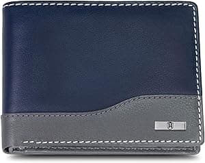 Hornbull Buttler Men's Navy Genuine Leather RFID Blocking Wallet - Amazon.ae Price Tracker