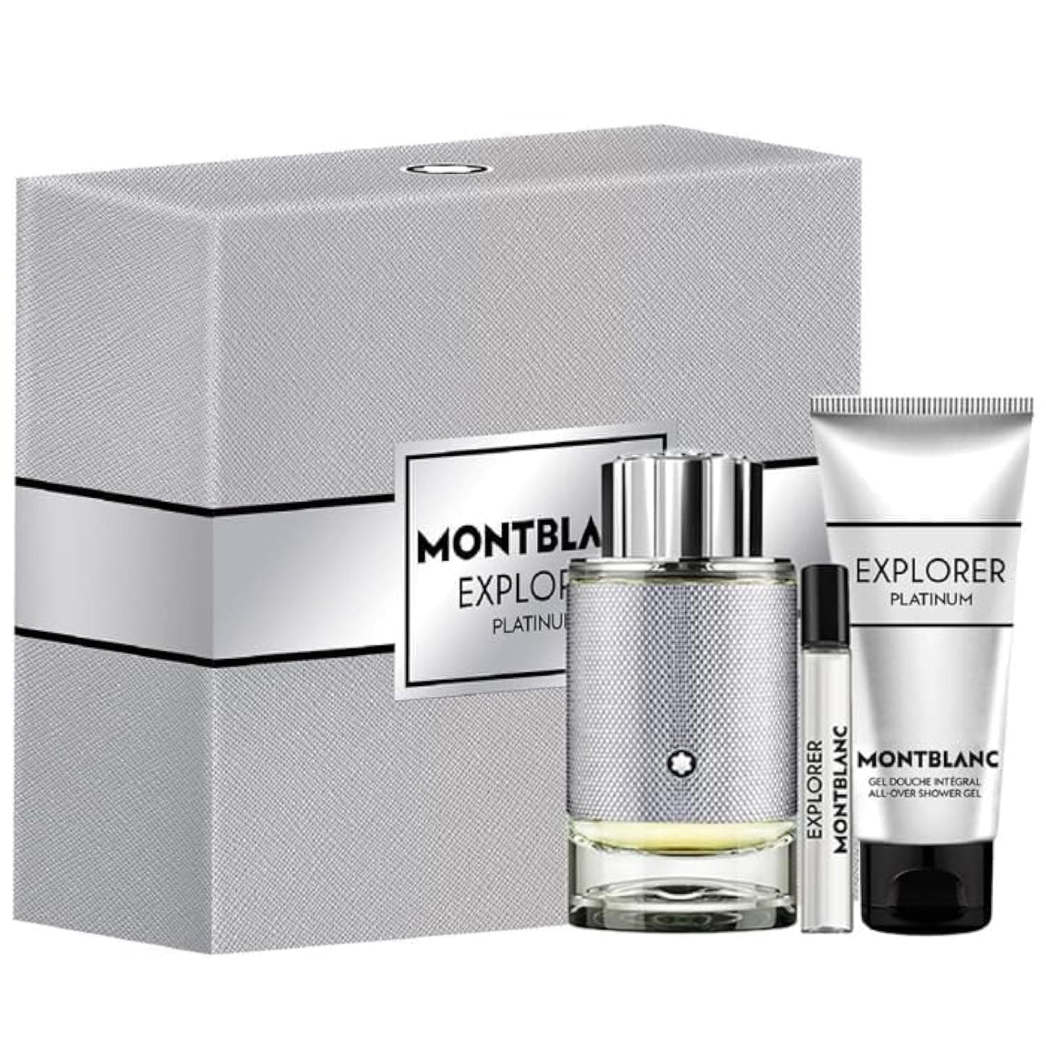 MONTBLANC Mont Blanc Explorer Platinum For Men Set Edp 100Ml + Edp 7.5Ml + All-Over Shower Gel 100Ml (New Pack) Transparent/Combination on Amazon.ae - Price Tracker