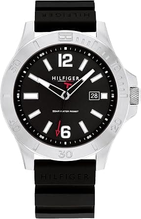 Tommy Hilfiger Analogue Quartz Watch for Men with Silicone, Ocean Plastic or Stainless Steel Bracelet on Amazon - Best Deal Finder