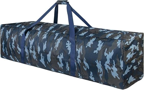 TOPDesign 46 Inch Extra Large Zippered Duffel Bag for Travel Camping Sports Equipment Storage, Waterproof Foldable Luggage Bag with Padded Handles, Camouflage Blue, 46 Inches, Casual on Amazon.ae - Price Tracker