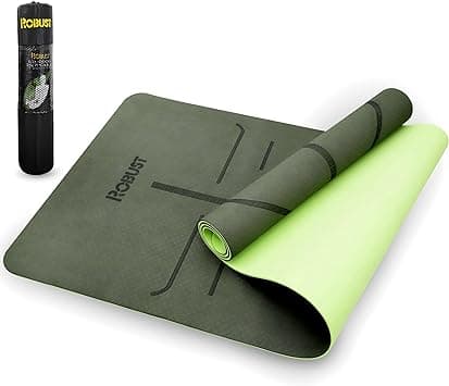 Robust TPE Yoga Mat Double Layer Anti-slip Eco Friendly texture surface (Size 183cmx 61cm) SGS Certified Position Liens & Hanging Band, Home/Gym Workout Sports Exercise Sports Mattress - Amazon.ae Price Tracker