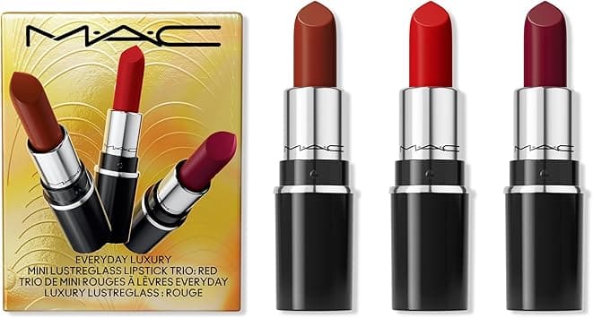MAC Everyday Luxury Mini Lustreglass Lipstick Trio, Red, 3-Piece Set on Amazon.ae - Price Tracker