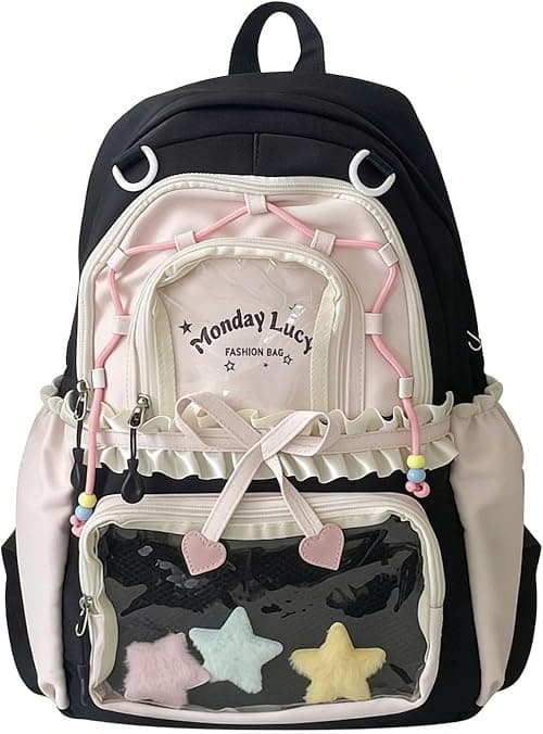 TIAASTAP Kawaii School Backpack Cute School Bag - Preppy Ita Backpack Aesthetic Japanese Schoolbag for Girls Kids Boys Teenage on Amazon.ae - Price Tracker