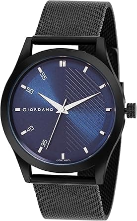 Giordano Analog Watch for Men Stylish Metal Strap| 3 Hands Mechanism with Water Resistant Wrist Watch GZ-50110 on Amazon.ae - Price Tracker