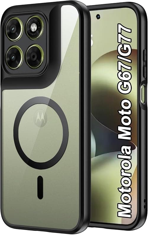 Motorola Moto G67/G77 5G Case, Hard Polycarbonate Case with Magnetic Suction Cup, Comfortable Touch, Anti-Drop, Shockproof and Anti-Fingerprint - Clear on Amazon.ae - Price Tracker