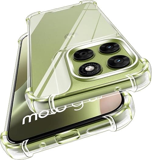ivoler Non Yellowing Transparent Case for Motorola Moto G67 5G/G77 5G - Protective Horns, Military Resistance, Anti-Scratch Transparent on Amazon.ae - Price Tracker