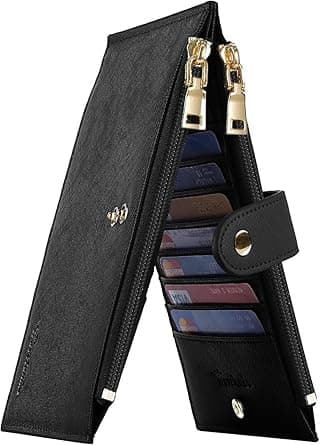 Travelambo RFID Wallet Women Large Size Bifold Multi Card Wallet Case with Zipper Pocke Credit Card Holder for Women on Amazon.ae - Price Tracker