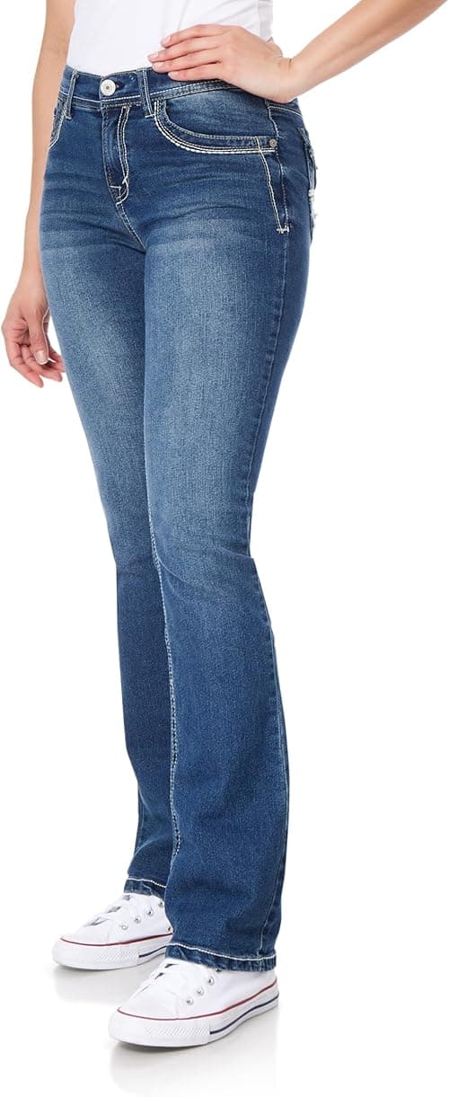 WallFlower womens Instastretch Legendary Classic Fit Bootcut Jeans Jeans (pack of 1) on Amazon.ae - Price Tracker
