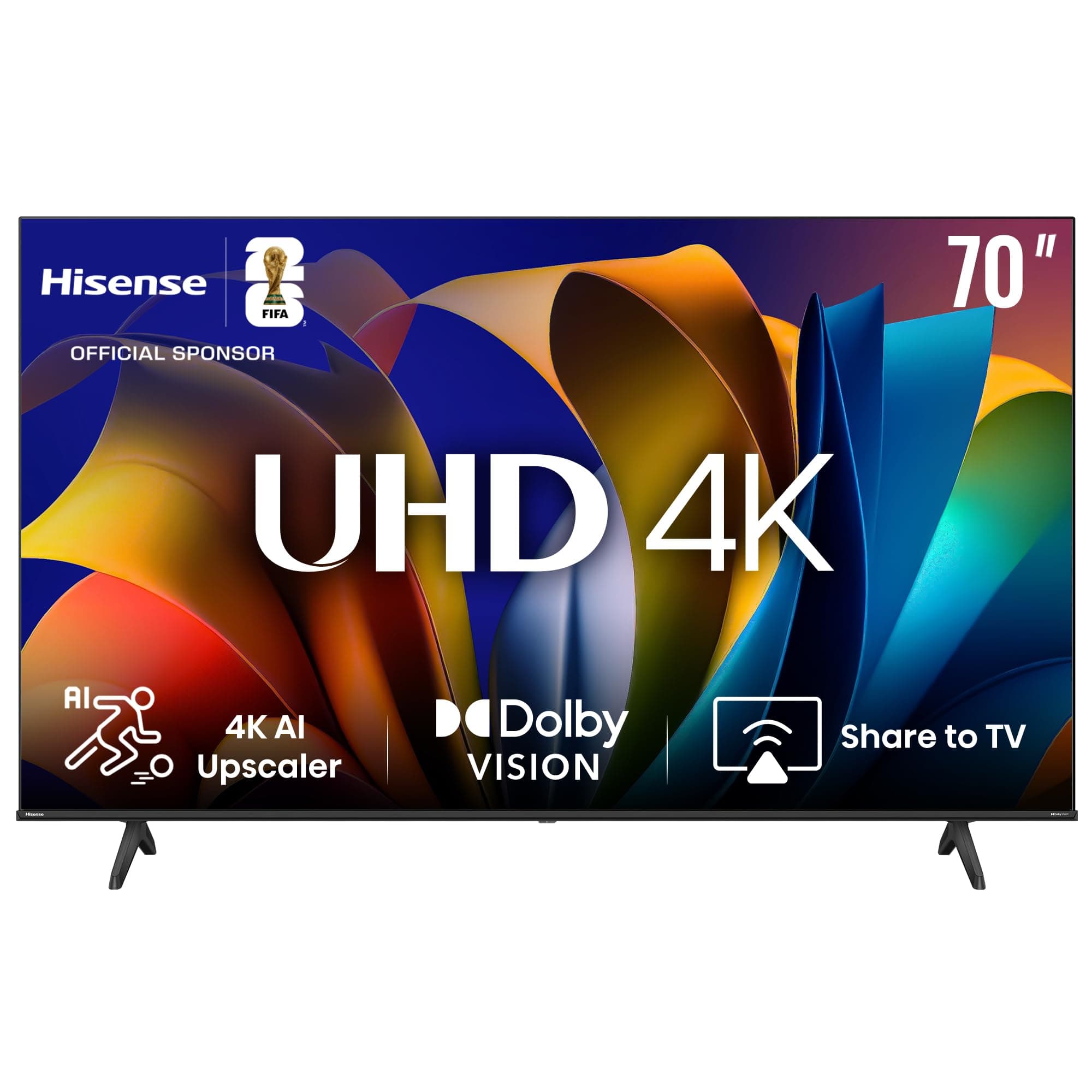 Hisense 70 Inch 4K LED VIDAA HDR Smart TV UHD Dolby Vision,Game Mode Plus,Smooth Motion with MEMC,Voice Control,Netflix,Disney+,Shahid and Anghami 70E6N 1 Years Warranty (2024 Model - UAE Version) on Amazon.ae - Price Tracker