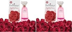Enchanteur rose oud amour eau de toilette, perfume for women, long lasting fragrance, 100ml (Pack of 2) - متتبع أسعار Amazon.sa