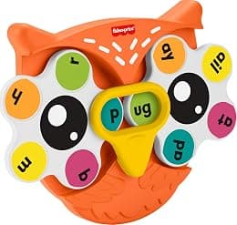 Fisher-Price Preschool Learning Toy Spin ‘n Rhyme Fidget Spinner, Owl-Themed Early Reading Activity for Kids Ages 3+ Years - Best Deal Finder