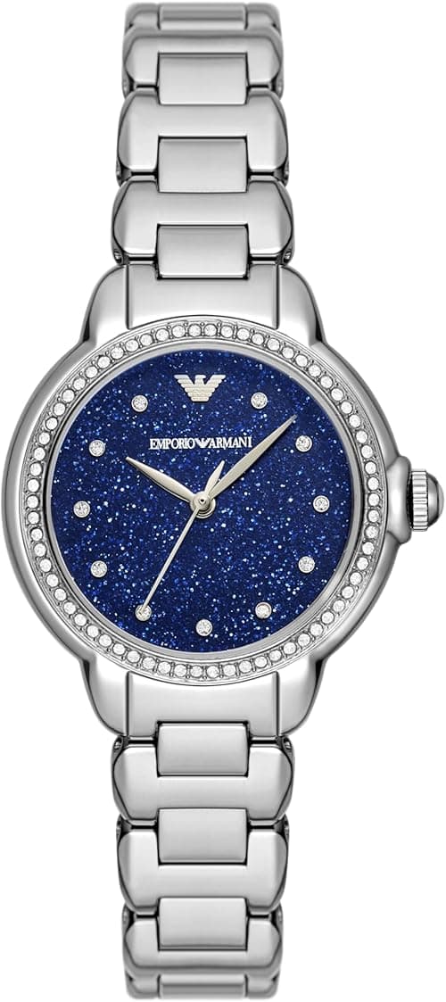 Emporio Armani Women's Watch with Stainless Steel or Leather Band; Dress Watch for Women on Amazon.ae - Price Tracker
