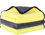 Woscher Microfiber Cloth for Car, Ultrasoft & Quick Drying Car Microfiber Cleaning Towel, Lint Free Automotive Microfiber Towel for Cleaning Polishing Washing & Detailing (40 x 60 cm (800 GSM), 3 Pack - Best Deal Finder