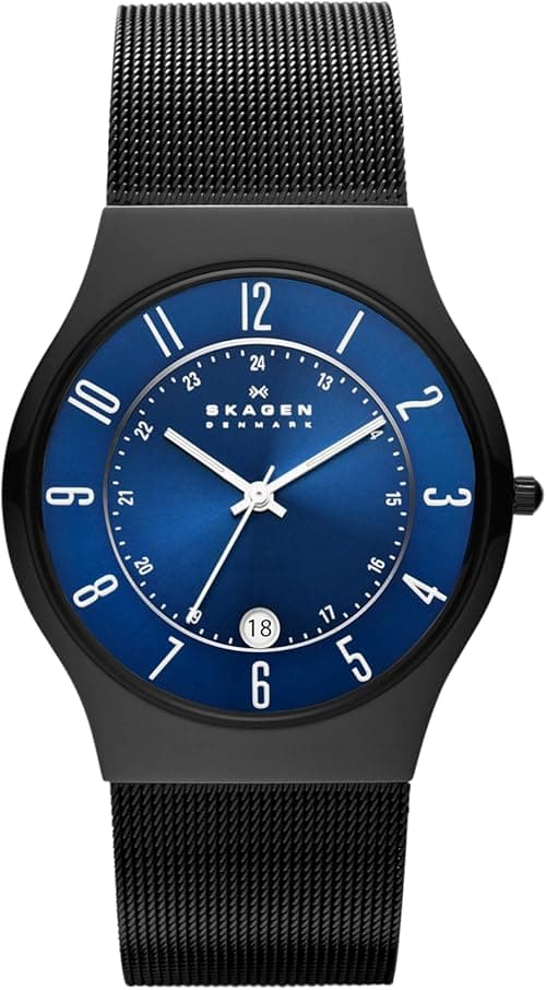 Skagen Men's Sundby Titanium and Stainless Steel Mesh Casual Quartz Watch on Amazon.ae - Price Tracker