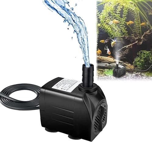 Mini Submersible Water Pump Fountain Pump 16W Fish tank Water Pump, for Fish Tank Pond Aquarium Statuary Hydroponics Rockery fountain pump Indoor or Outdoor Fountain على Amazon.ae - متتبع الأسعار