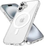 JETech Magnetic Case for iPhone 16 Plus 6.7-Inch Compatible with MagSafe, Shockproof Phone Bumper Cover, Anti-Scratch Clear Back (Clear) - Best Deal Finder