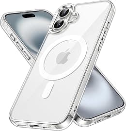 JETech Magnetic Case for iPhone 16 Plus 6.7-Inch Compatible with MagSafe, Shockproof Phone Bumper Cover, Anti-Scratch Clear Back (Clear) - Best Deal Finder
